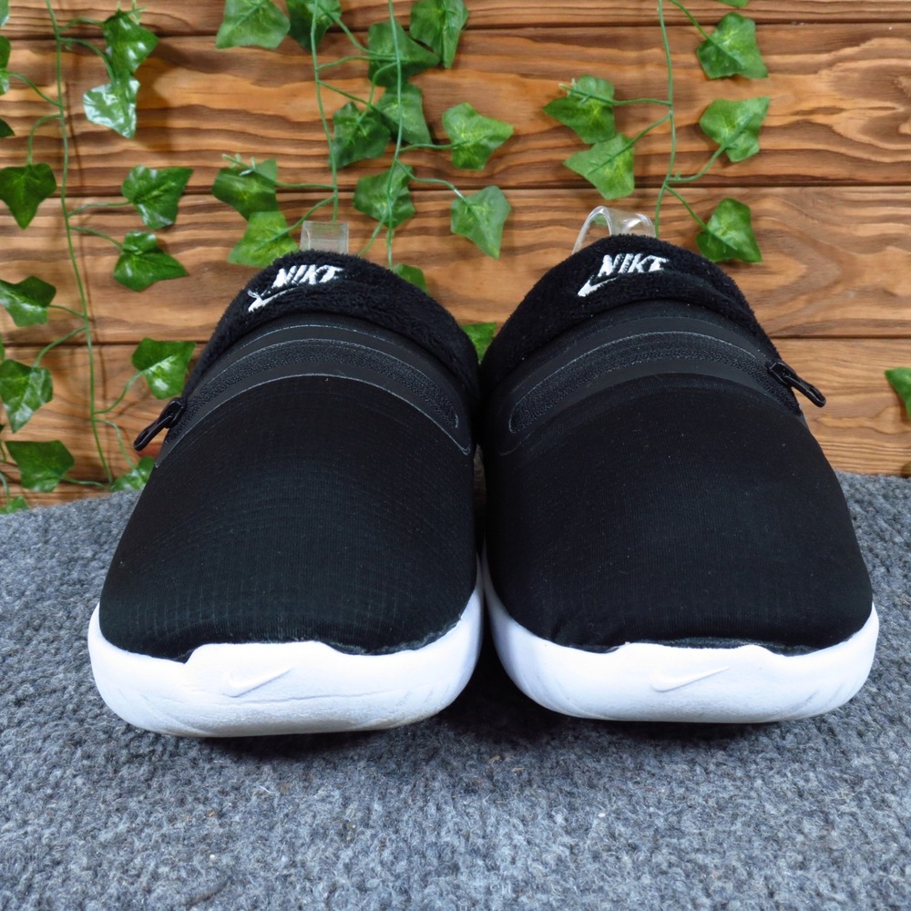 Nike Burrow Women Slipper Mules Size 7 Indoor Outdoor Comfort Black White - Picture 2 of 9